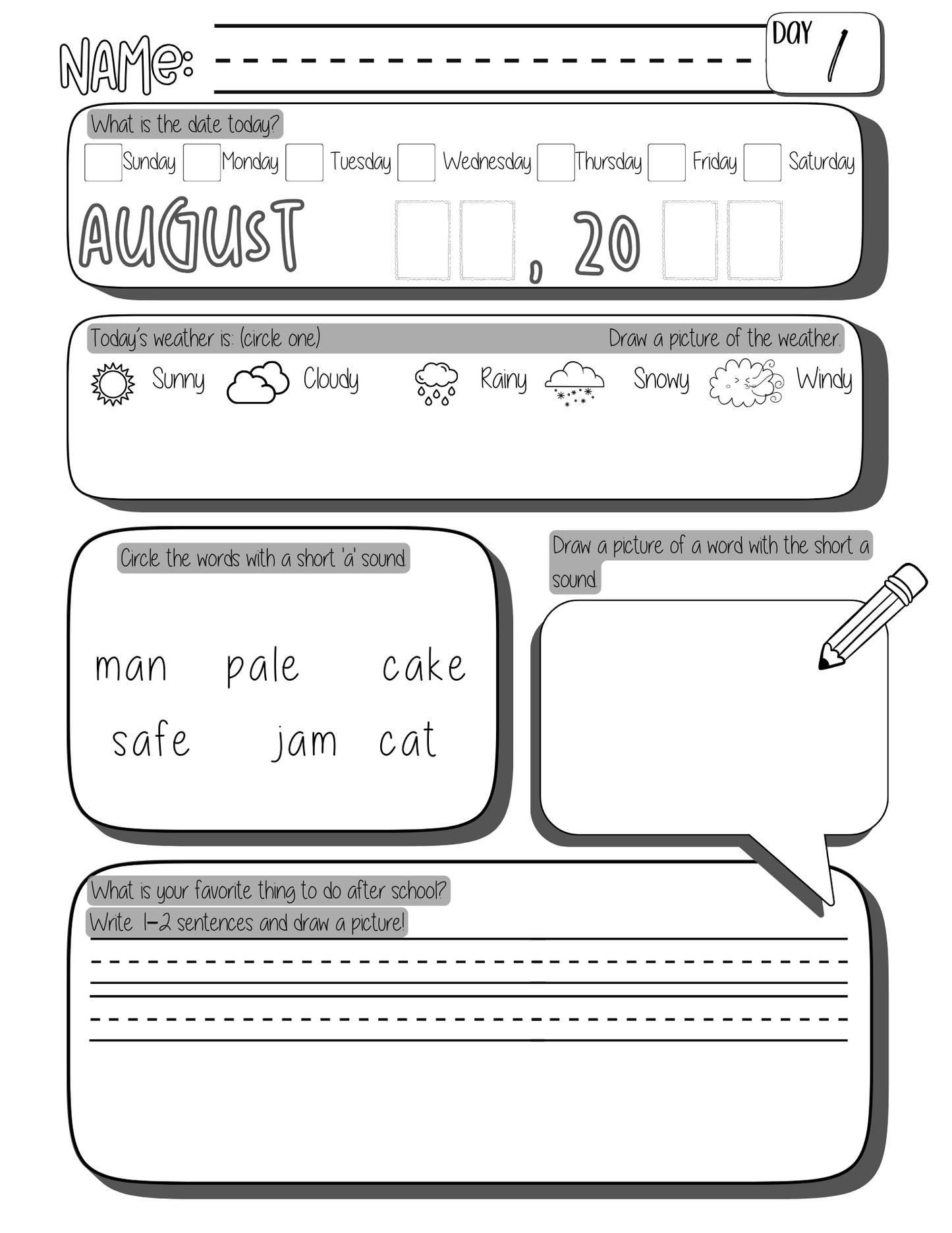 2nd Grade Morning Workbook – 180 Days of Independent Practice