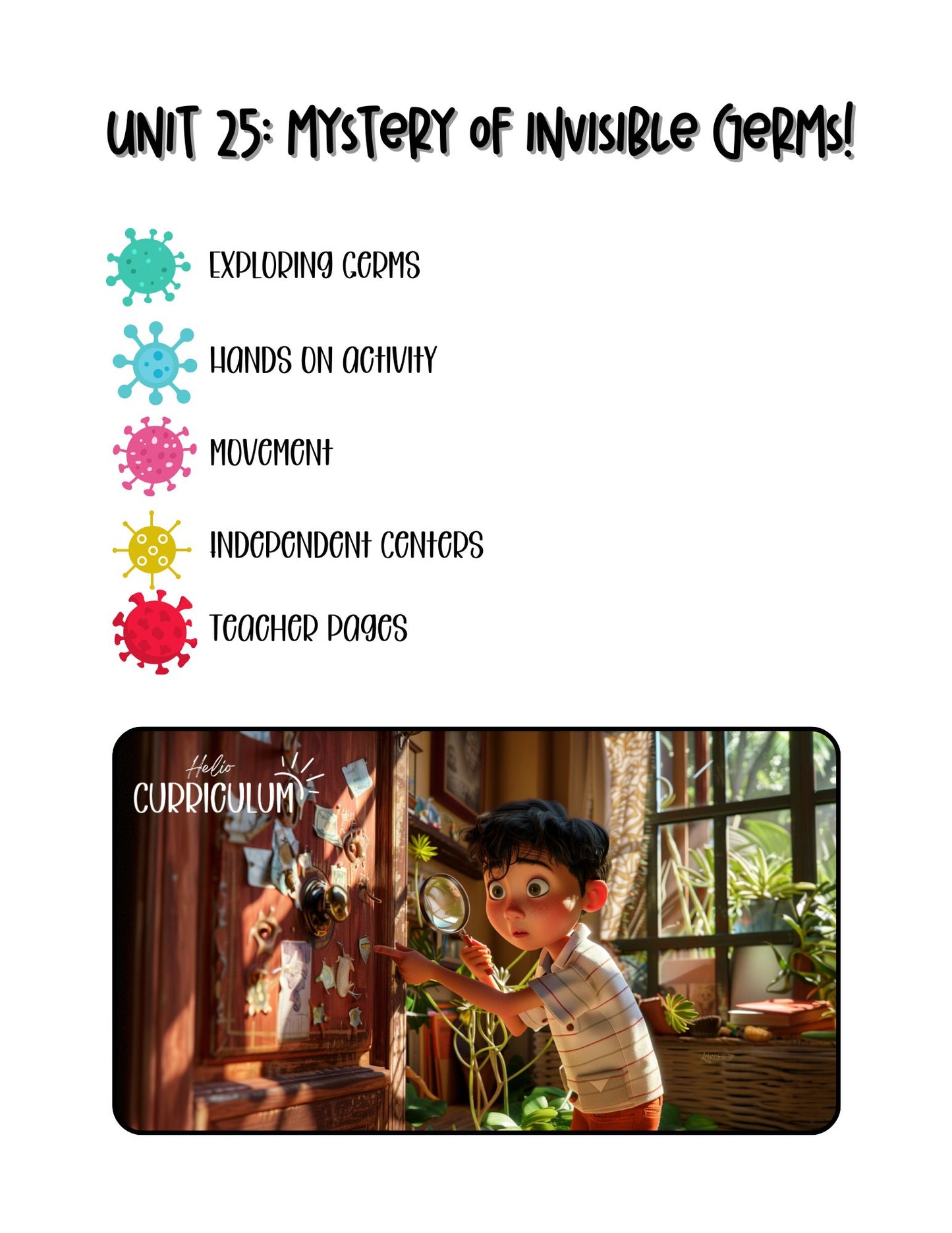Unit 25 Mystery of Invisible Germs! | Hands-On Science and Hygiene Learning for Ages 5–10 | HelioCurriculum™