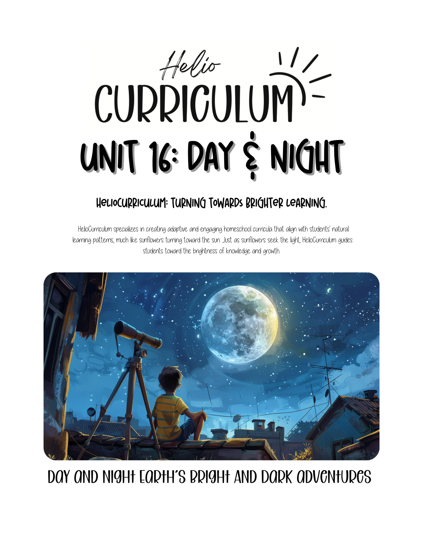 Unit 16 Day & Night Unit | Hands-On Science, Art, and Movement Activities for Ages 5–12 | HelioCurriculum™