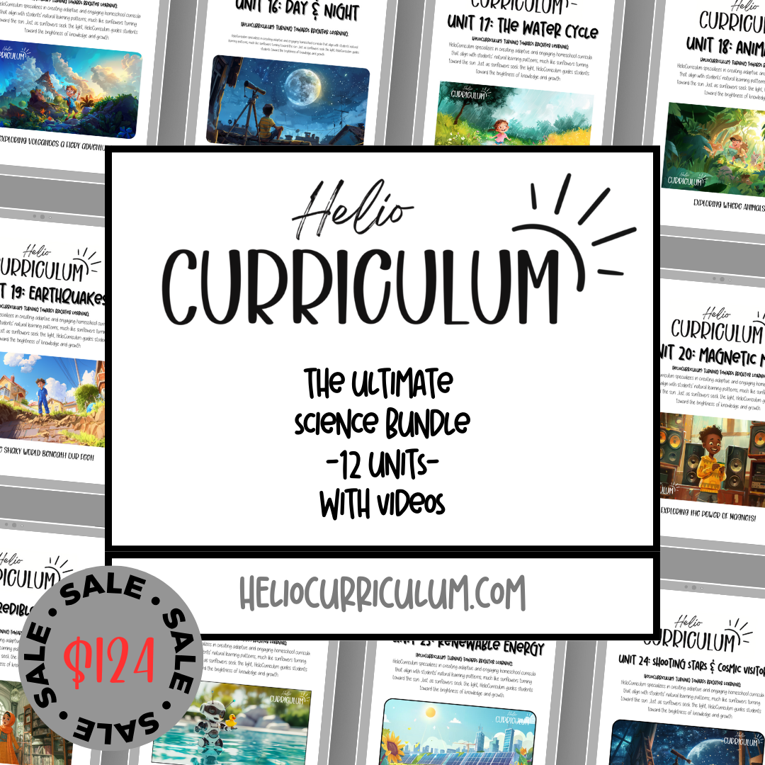 HelioCurriculum Mega Science & Exploration Bundle | Units 15–26 | Hands-On, Student-Led Learning for Ages 5–10