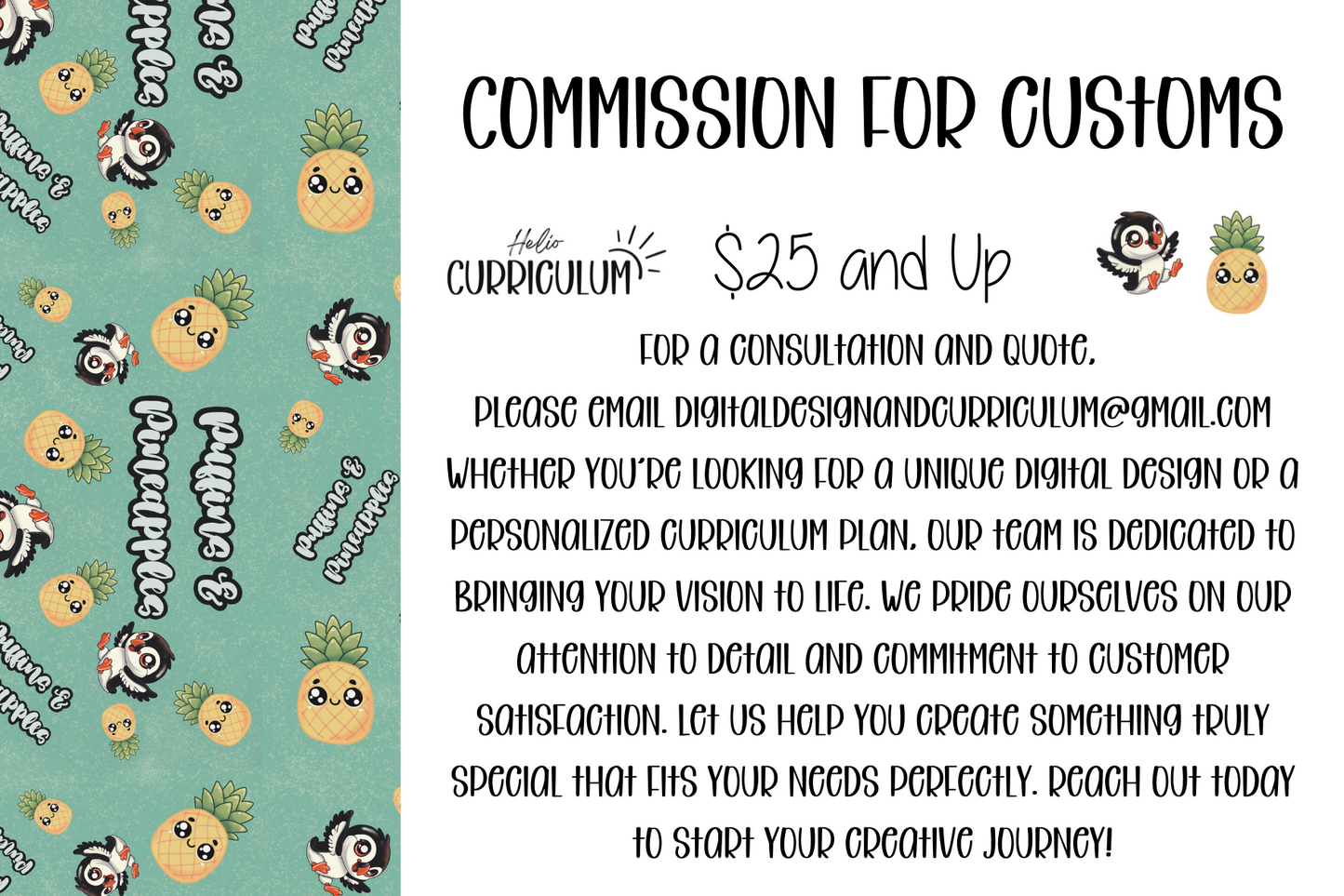Commission for Custom Design