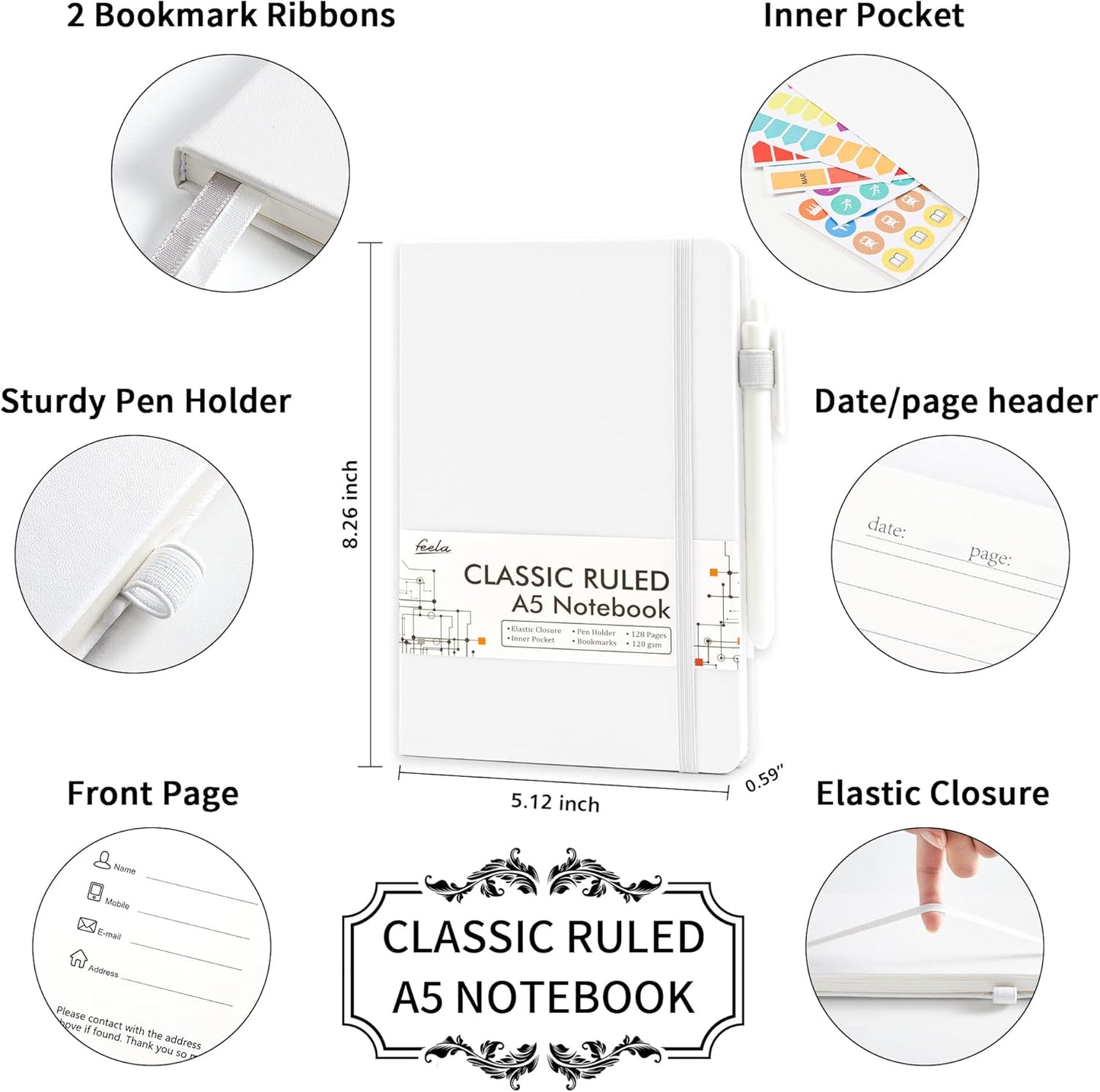 Blank A5 Notebook for Customs