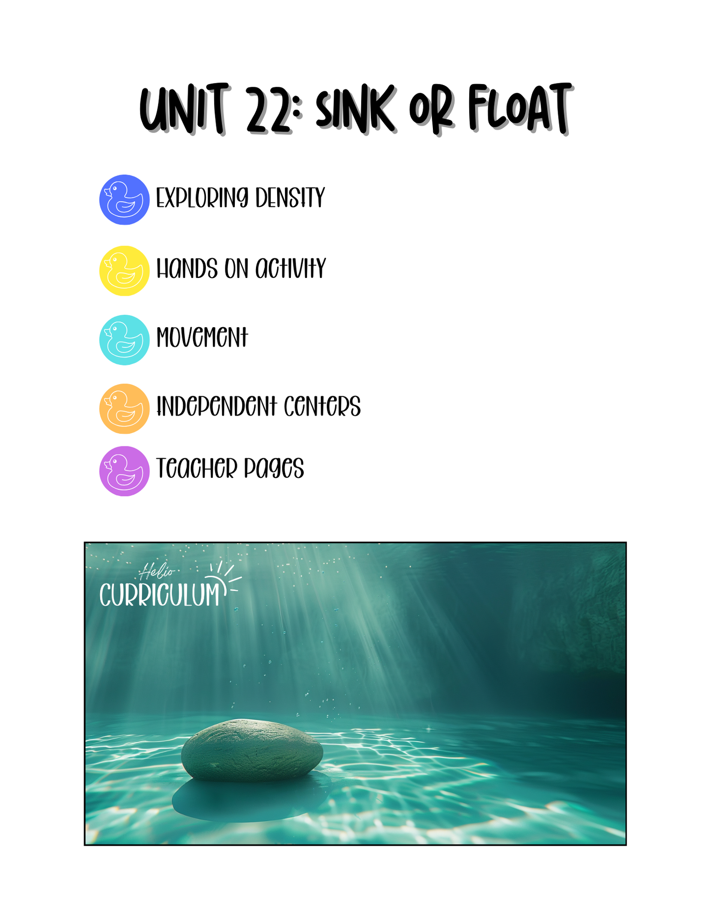 Unit 22: Sink or Float (Density)