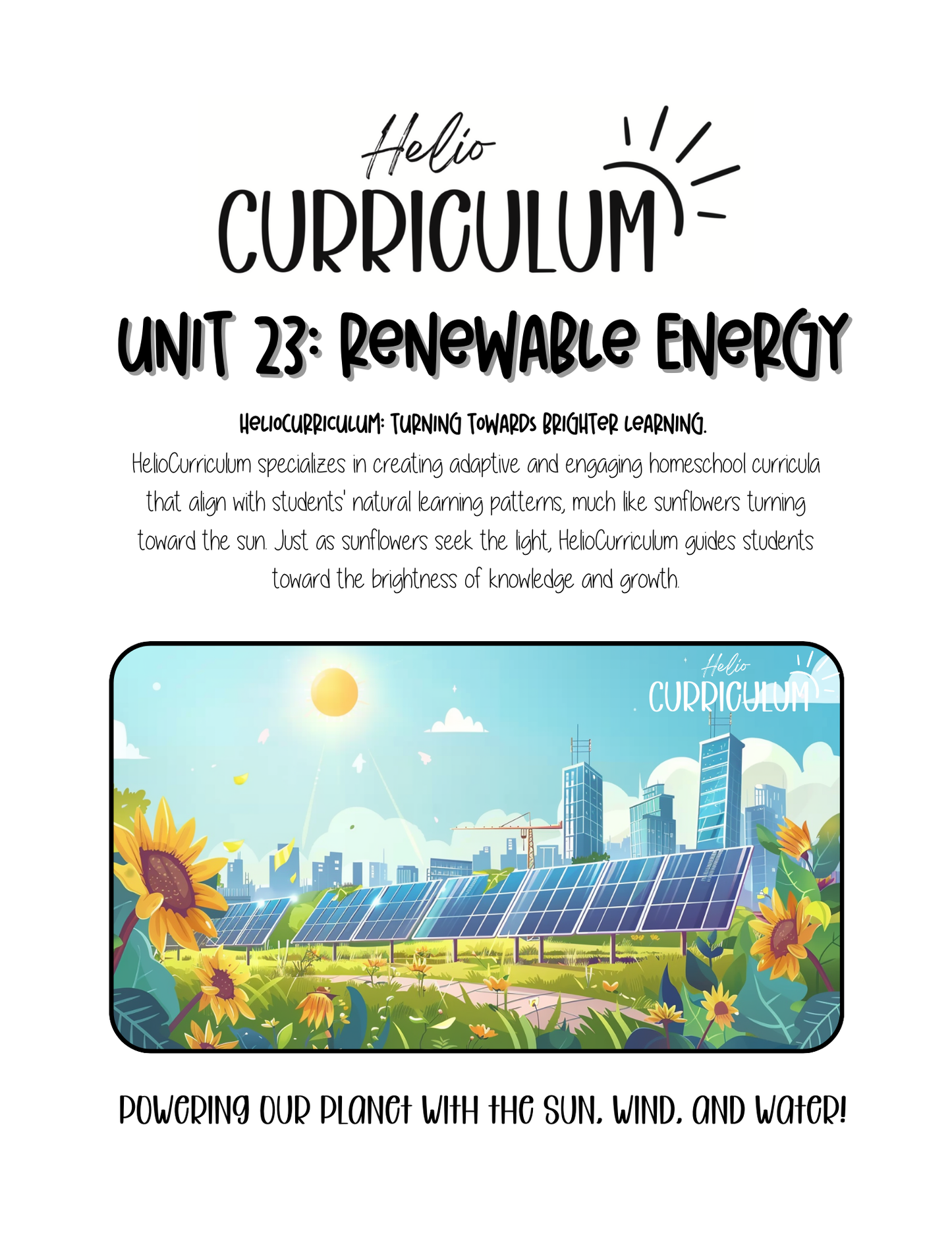 Unit 23: Renewable Energy