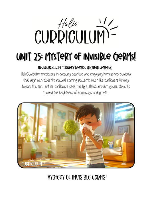 Unit 25 Mystery of Invisible Germs! | Hands-On Science and Hygiene Learning for Ages 5–10 | HelioCurriculum™